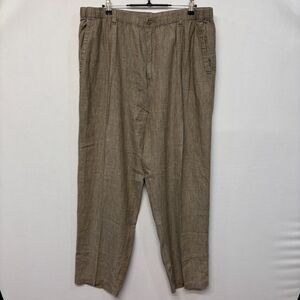Tommy Bahama Men 100% Linen Pants Size XXL 2XL Relaxed Elastic Waist C037 -23